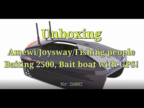 Unboxing Fishing people / Joysway / Amewi Baiting 2500 GPS Bait boat (Swedish)