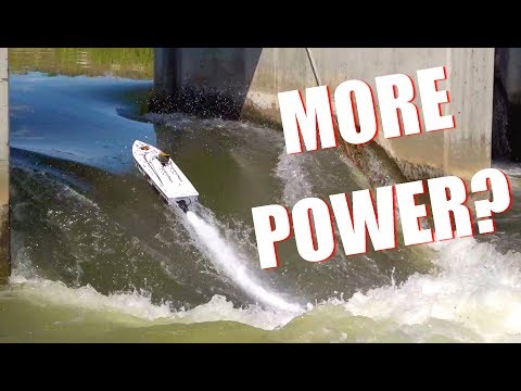 IS there MORE POWER?! Thrasher V3 TACKLES the DAM - Jet Boat Bashing! | RC ADVENTURES