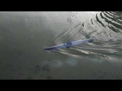 U-boat rc Krick first Test. U-boot VII