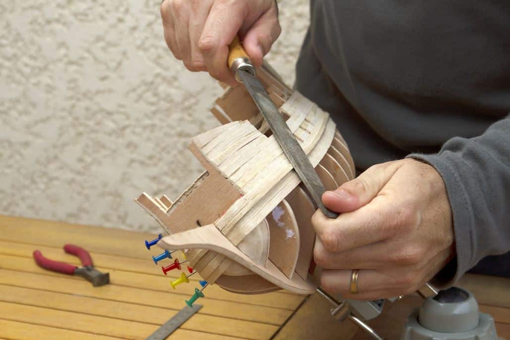 RC Boot Bausatz selber bauen Holz